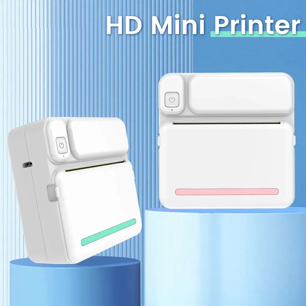 Mini Pocket Thermal Printer Paper Roll - C19 ミニプリントポータブルサーマルプリンタフォトポケットサーマルラベルプリンタ 58 ミリメートル印刷ワイヤレス Bluetooth Android