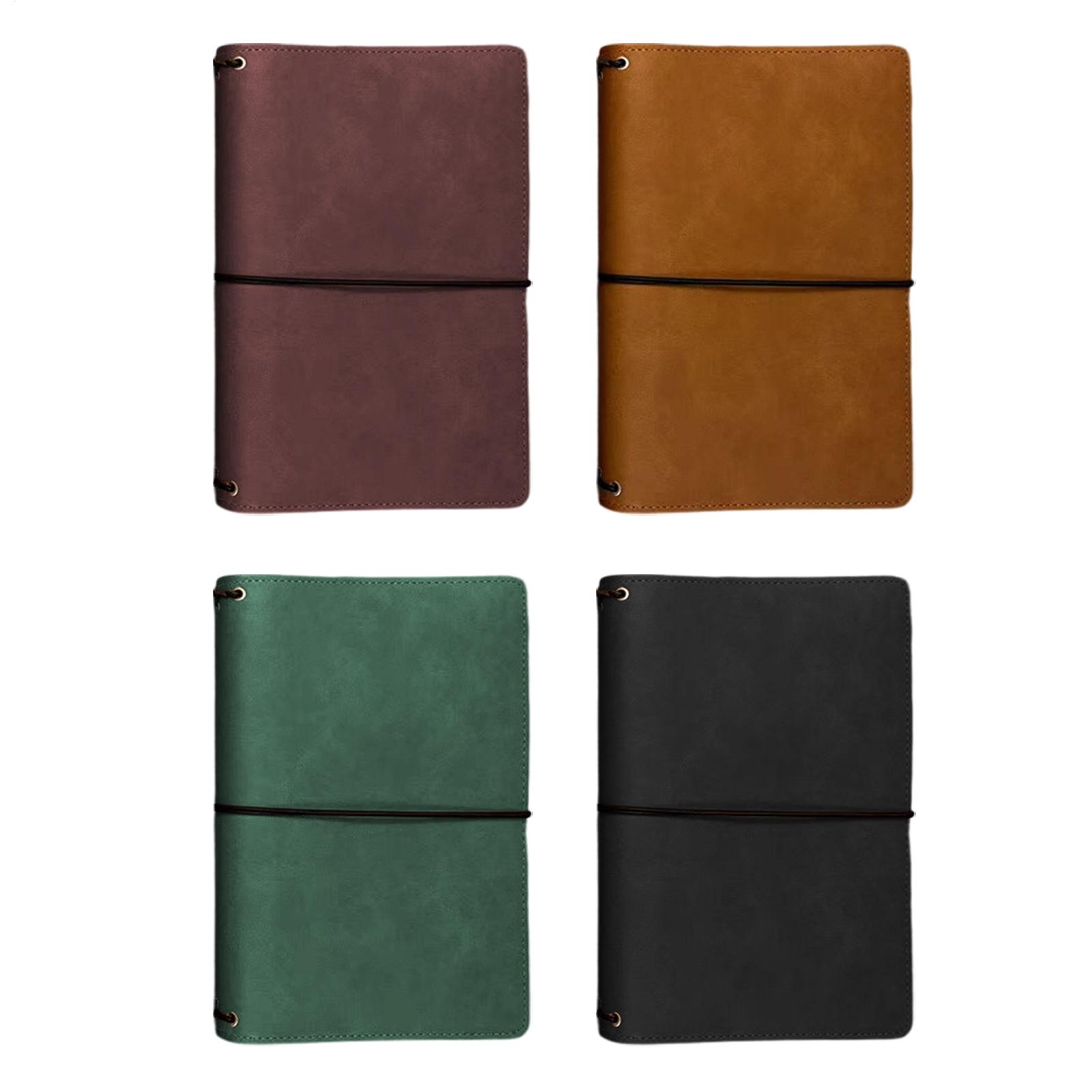 Vintage Leather Journal Notebook - A5サイズのジャーナルカバー。ヴィンテージ風のPUレザー製。毎日の記録に適したジャーナル保護カバー。ジャーナリスト、作家、学生向けのプランナー保護ケース。