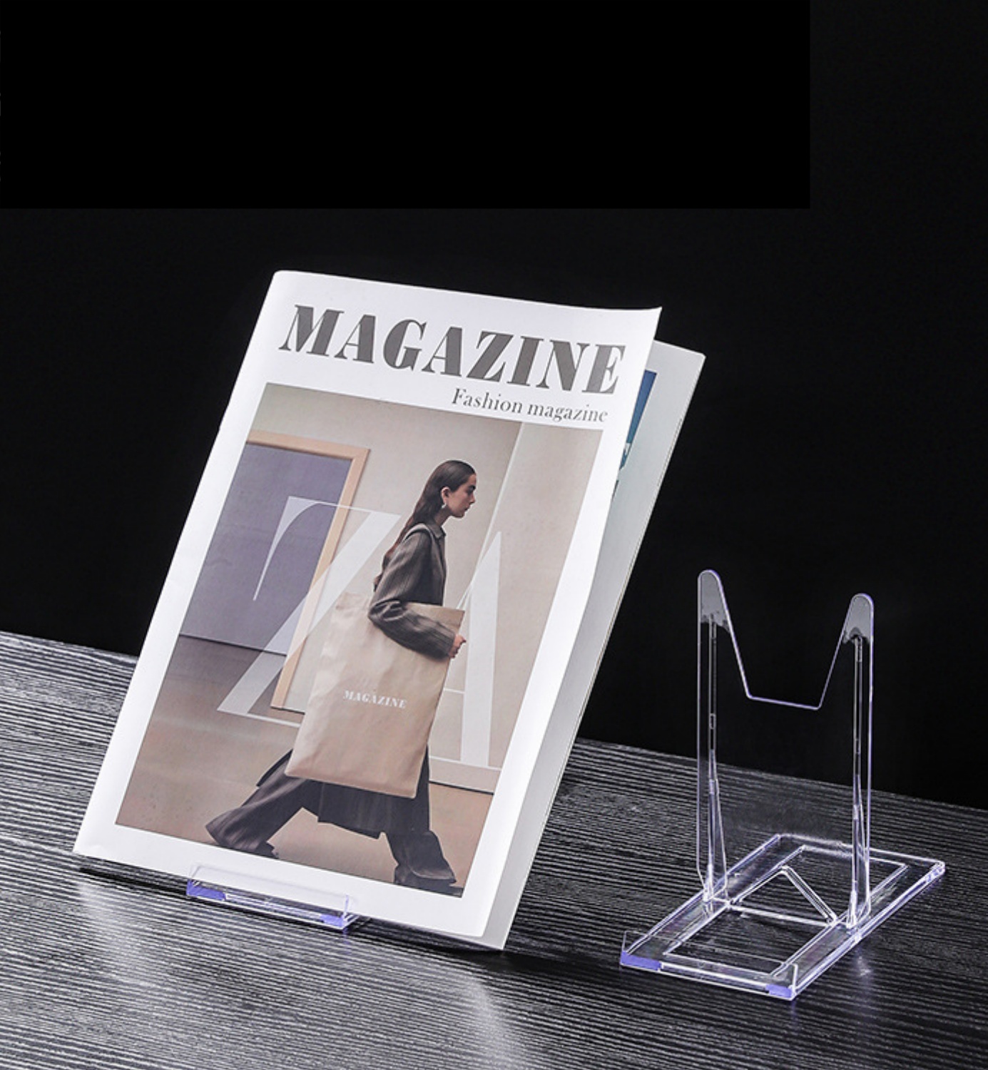 透明アクリル製ディスプレイスタンド、5個または10個入り。小 - Clear Acrylic Book Stand Holder のレビューと価格