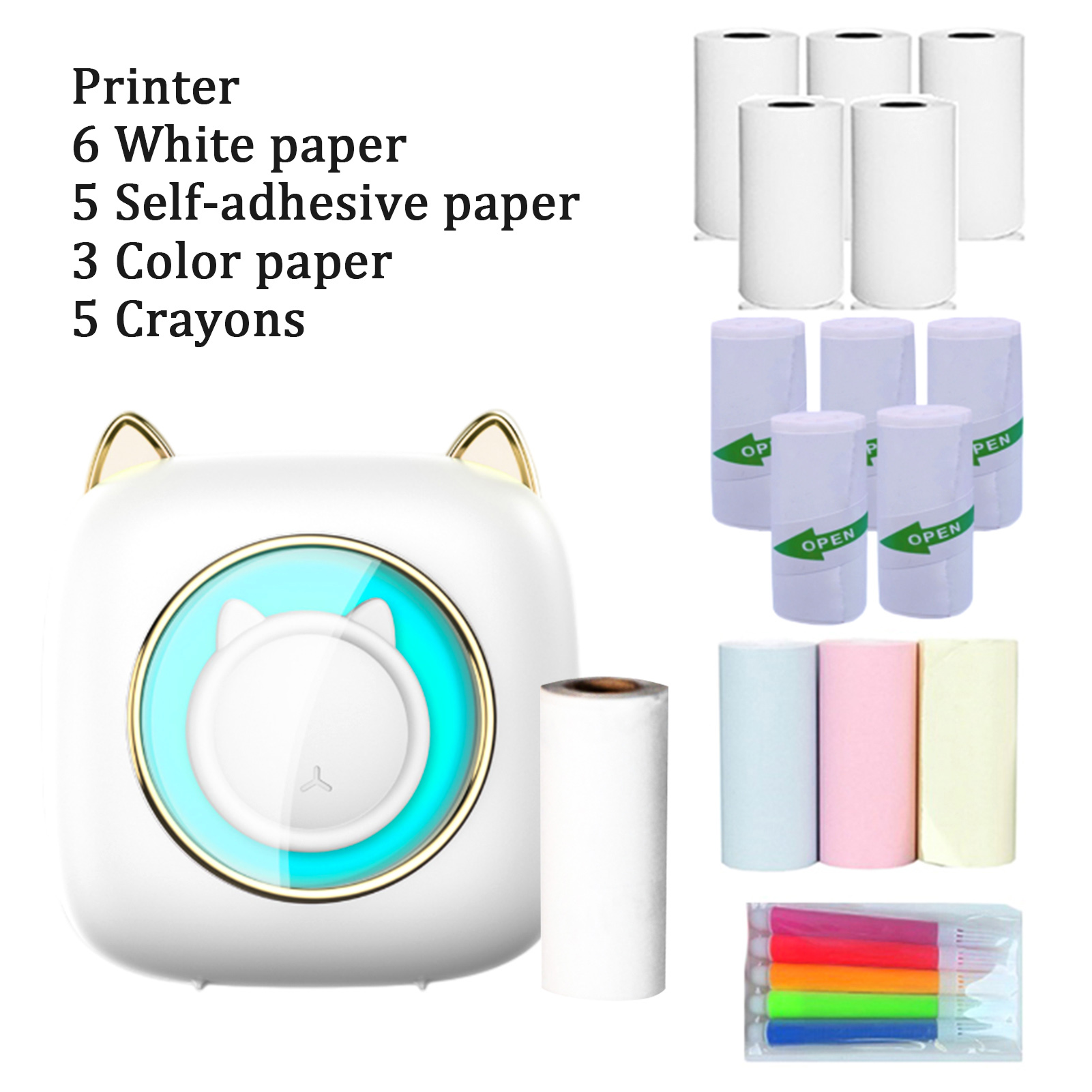 【新品】C23 ポータブルサーマルプリンターマシン ワイヤレ - Mini Pocket Thermal Printer Paper Roll のレビューと価格