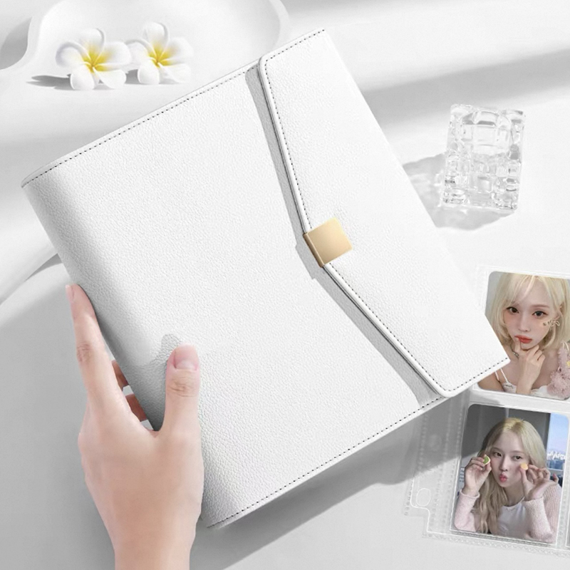 ライトラグジュアリー プラチナ A5 バインダーノート K- - Kpop Photo Card Binder 3 Inch のレビューと価格