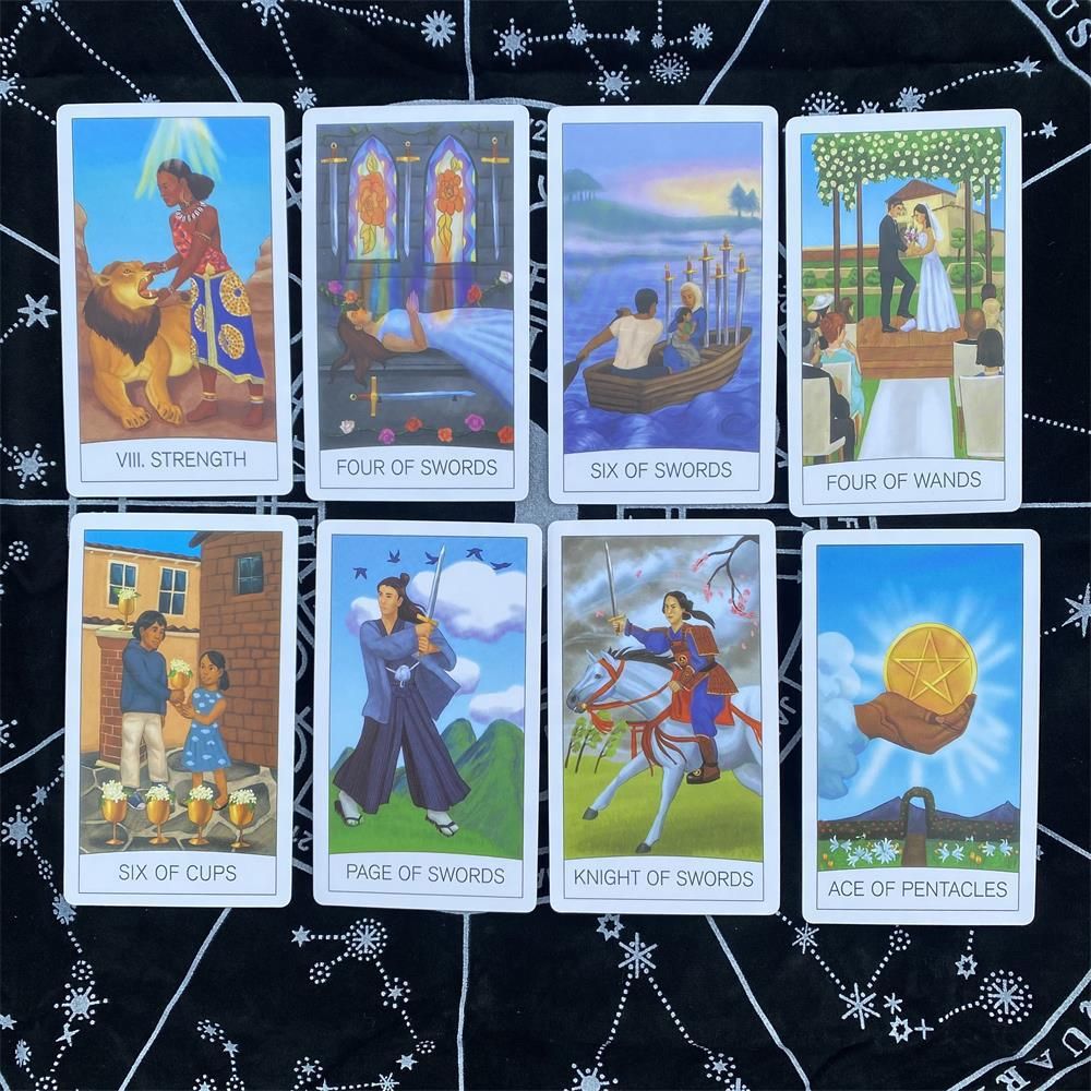 ワンワールドタロットカード プレイ用ボードゲームカード ポー - Tarot Deck With Guidebook のレビューと価格