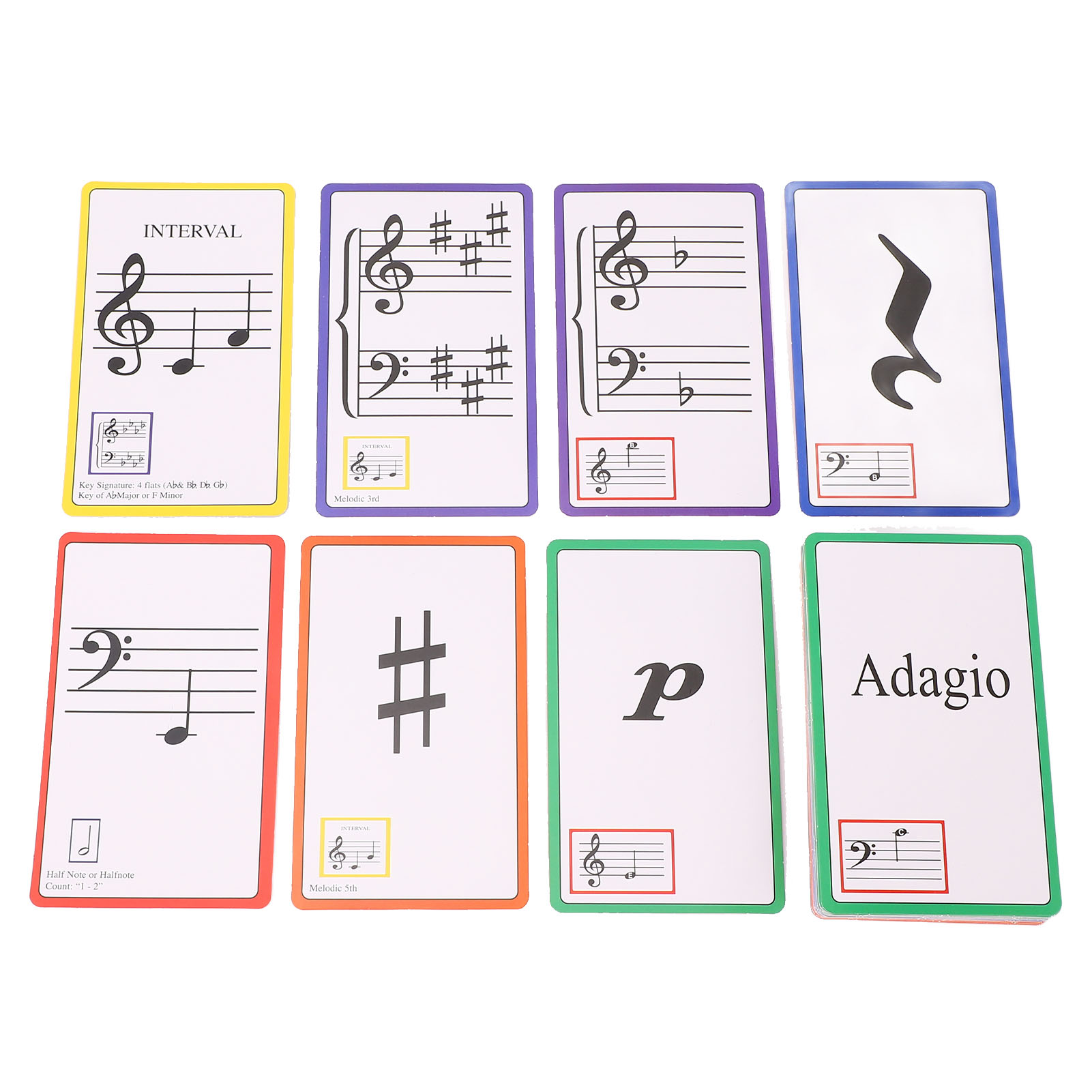 音楽フラッシュカード カラーコード付き両面ピアノ音符フラッシ - Blank Sheet Music Notebook のレビューと価格