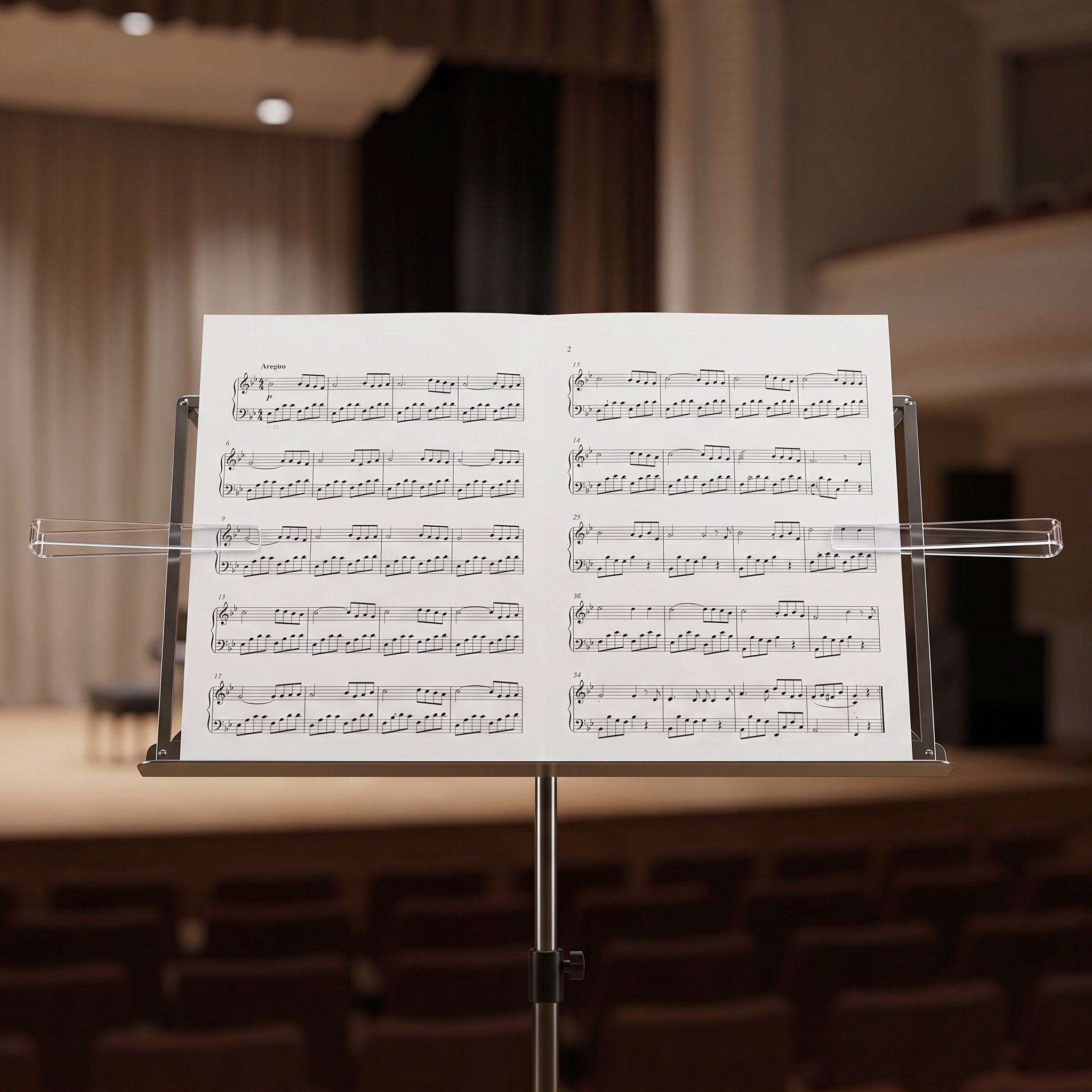 6組の透明アクリル製譜面台クリップ。楽譜や書籍を固定するため - Clear Acrylic Book Stand Holder のレビューと価格
