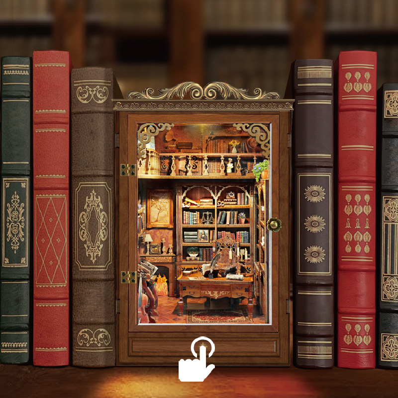 DIYブックヌック棚インサートタイムブックハウスブックエンド - Diy Wooden Book Nook Kit Shelf Insert のレビューと価格